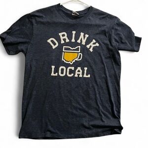 Drink Local Navy Blue T-Shirt